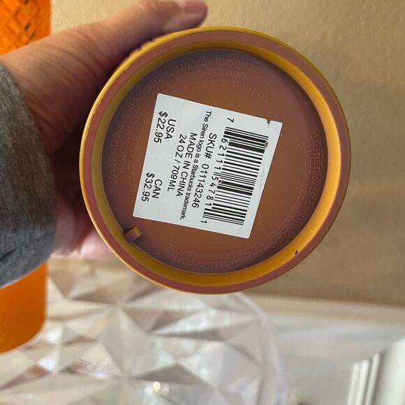 Starbucks Singleton Pride Rainbow Tumbler Mango Tumbler 24 Ounces - Picture 8 of 11